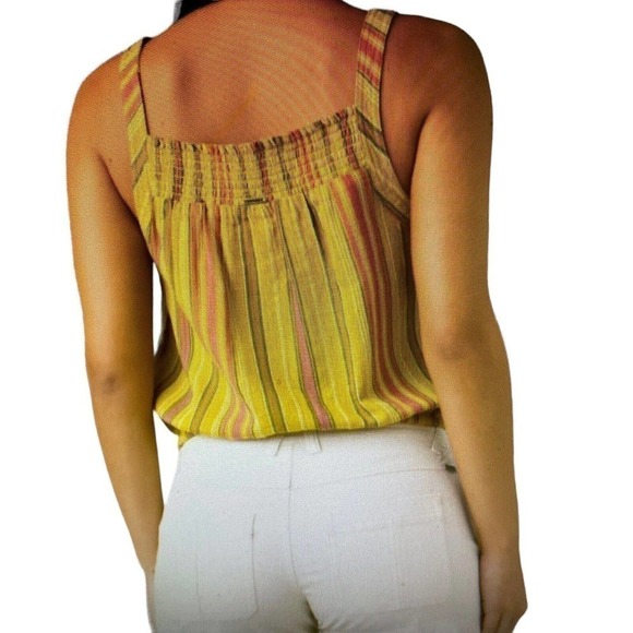 PRANA Little Palm Cami Crop Top Organic Cotton Size Medium NEW MSRP 49.00 - Picture 1 of 9